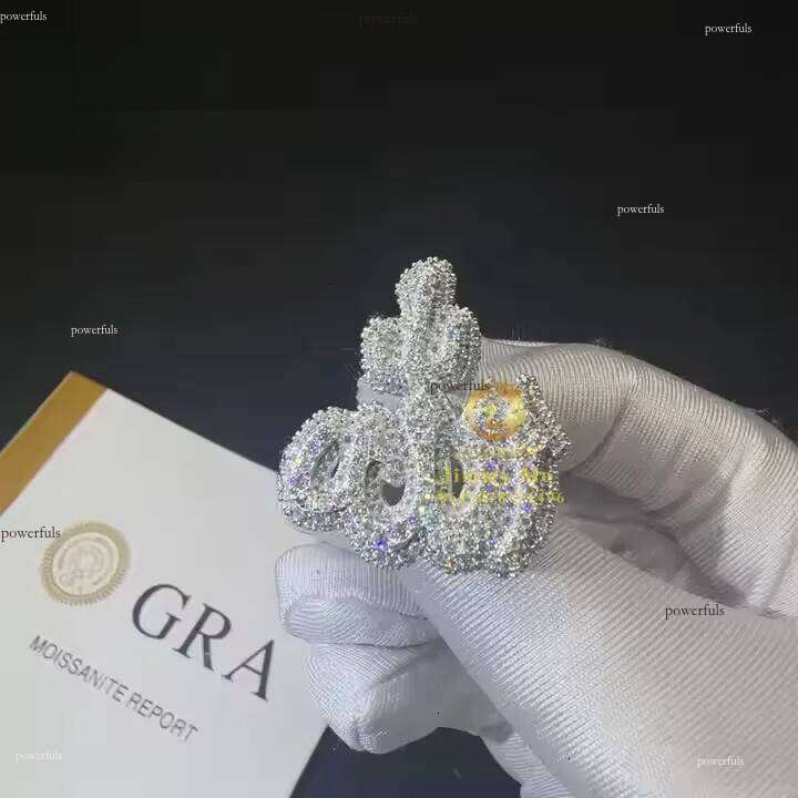 Ready to Ship Lan Dia Custom Sier Vvs Moissanite Iced Out Hip Hop Jewelry Mens Ring