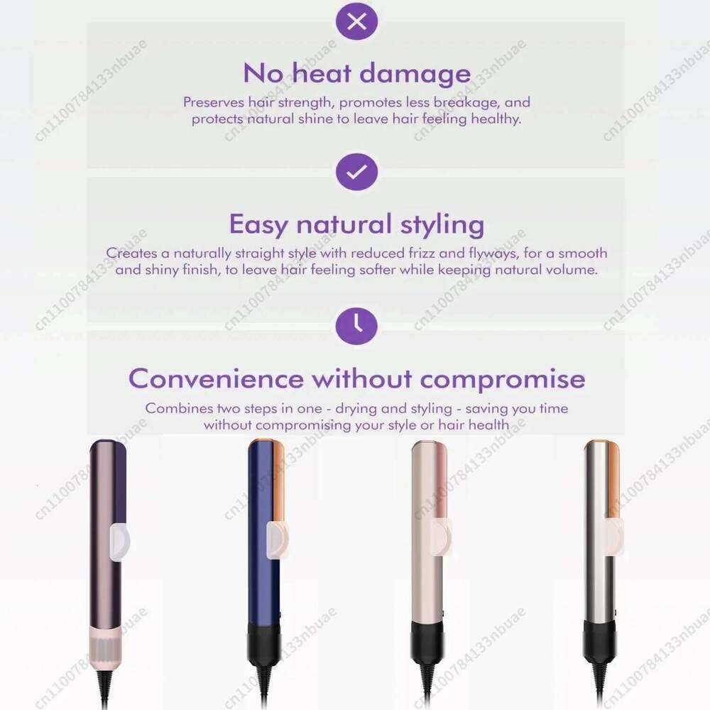 Professional Hair Straightener & Dryer Combo Negative Ion Flat Iron With Adjustable Temperature For All Hai Typeshairstraigher
