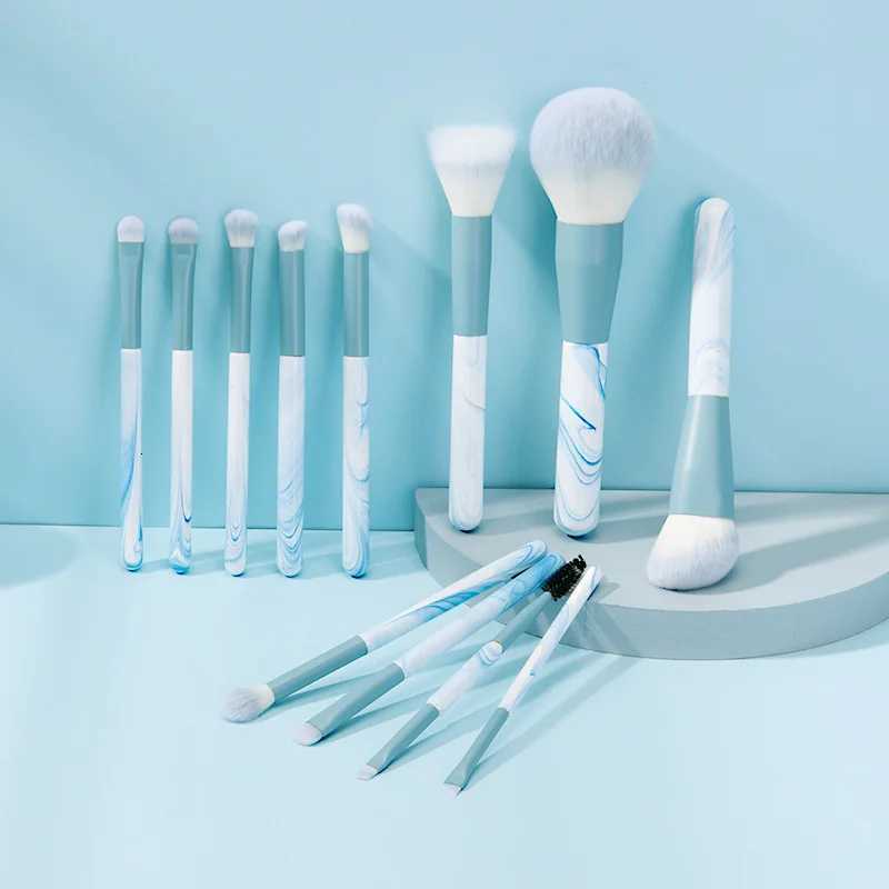 12pcs Fancy Clear Sky Makeup Brush Set Super Soft Hair Blush Brush Loose Brush Dot Brush Blade Brush Makeup Brush XJ2500716