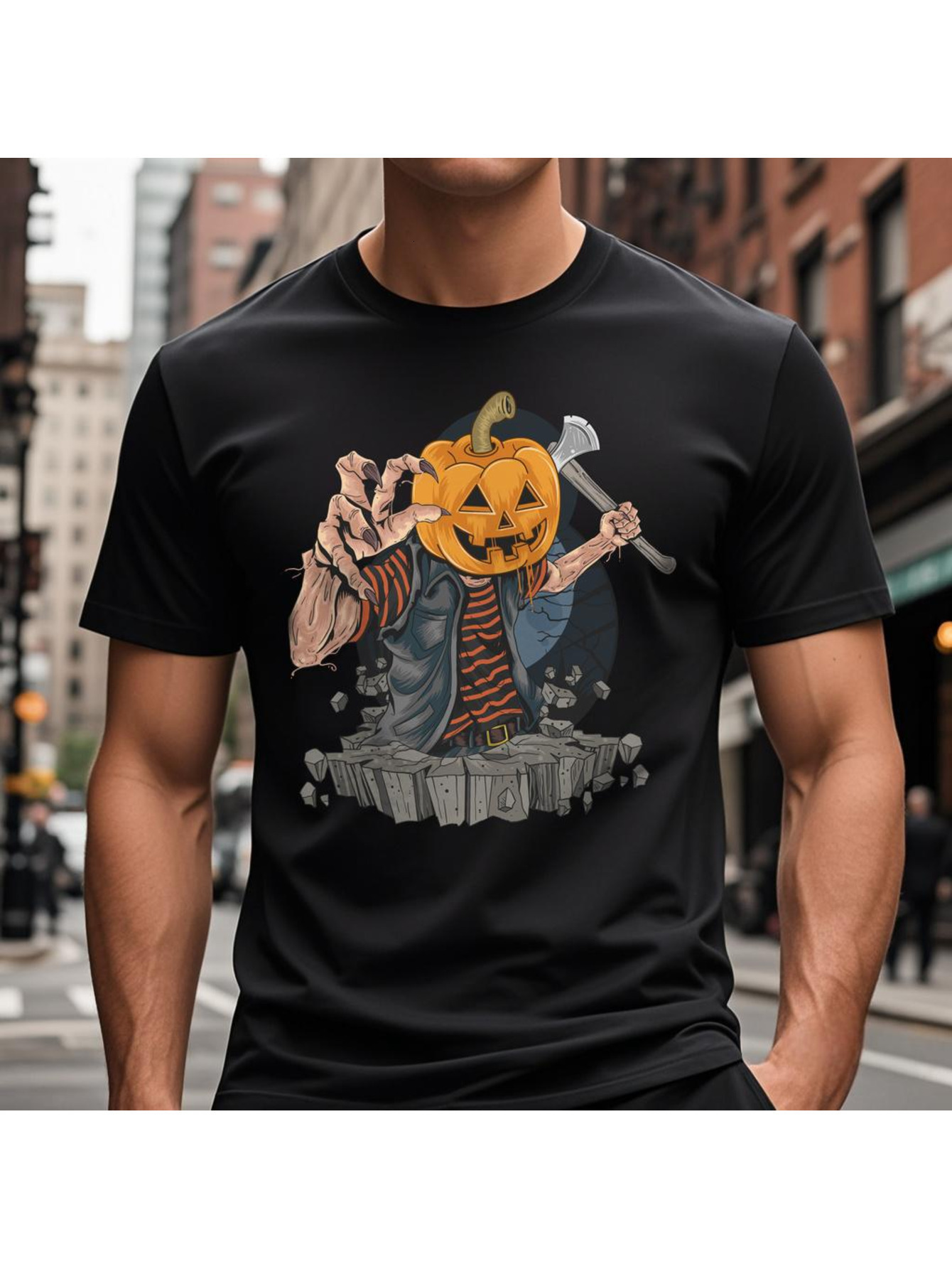 VogueEpoch T Shirts Cotton White Men tiger text Adult 180g Round collar Short sleeve black S-3XL Halloween Wed ef