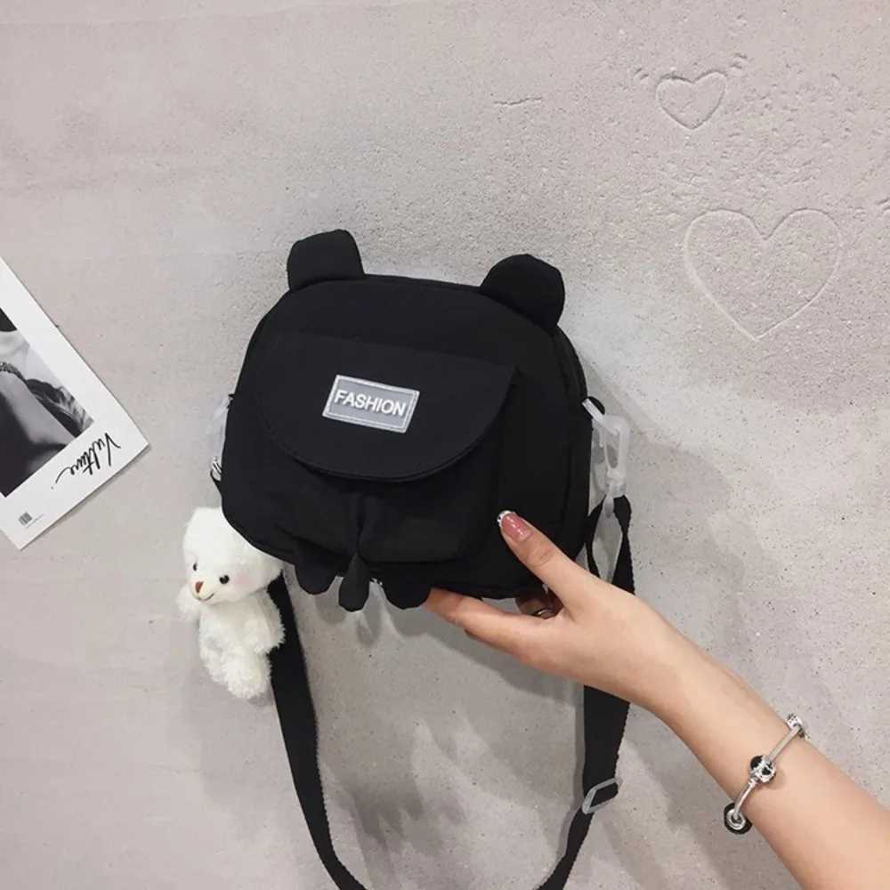 Japanese Style Small Bag Female Wild Cute Messenger Kitty Bag ins Korean Student Canvas Shoulder Bag Mobile Phone Pouch
