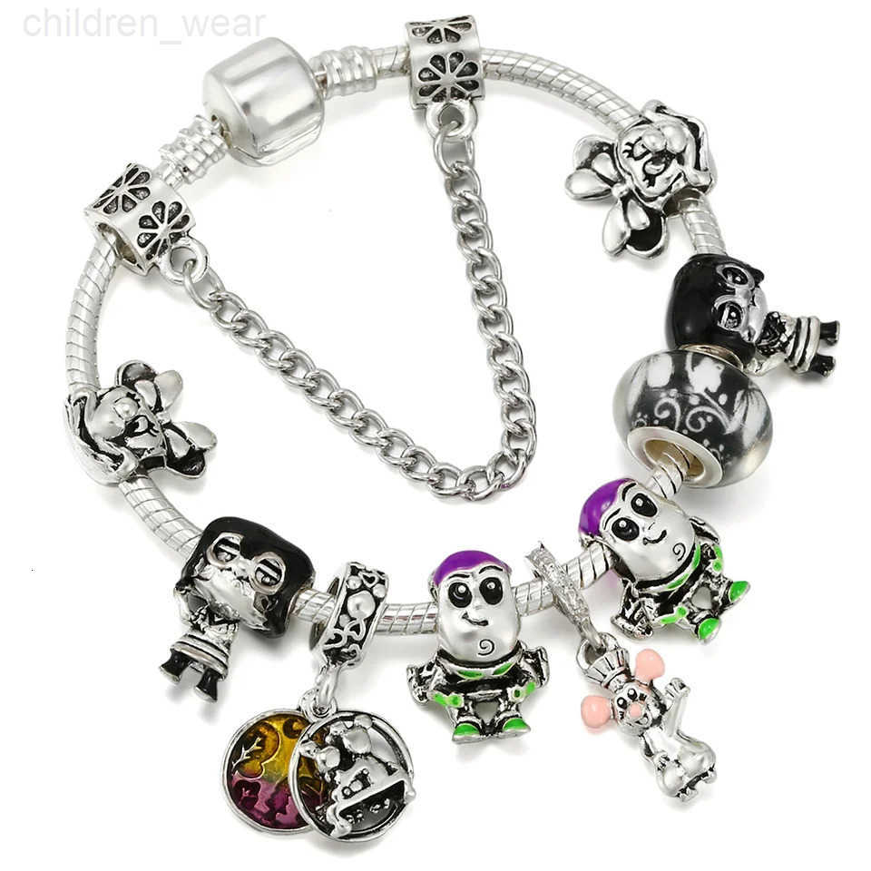 Disney 100th Anniversary Stitch Princess Pumpkin Cart Mickey Minnie Figure Model Dumbo Charm Beads Fit Bracelets Anime Jewelry Accessory W20250716