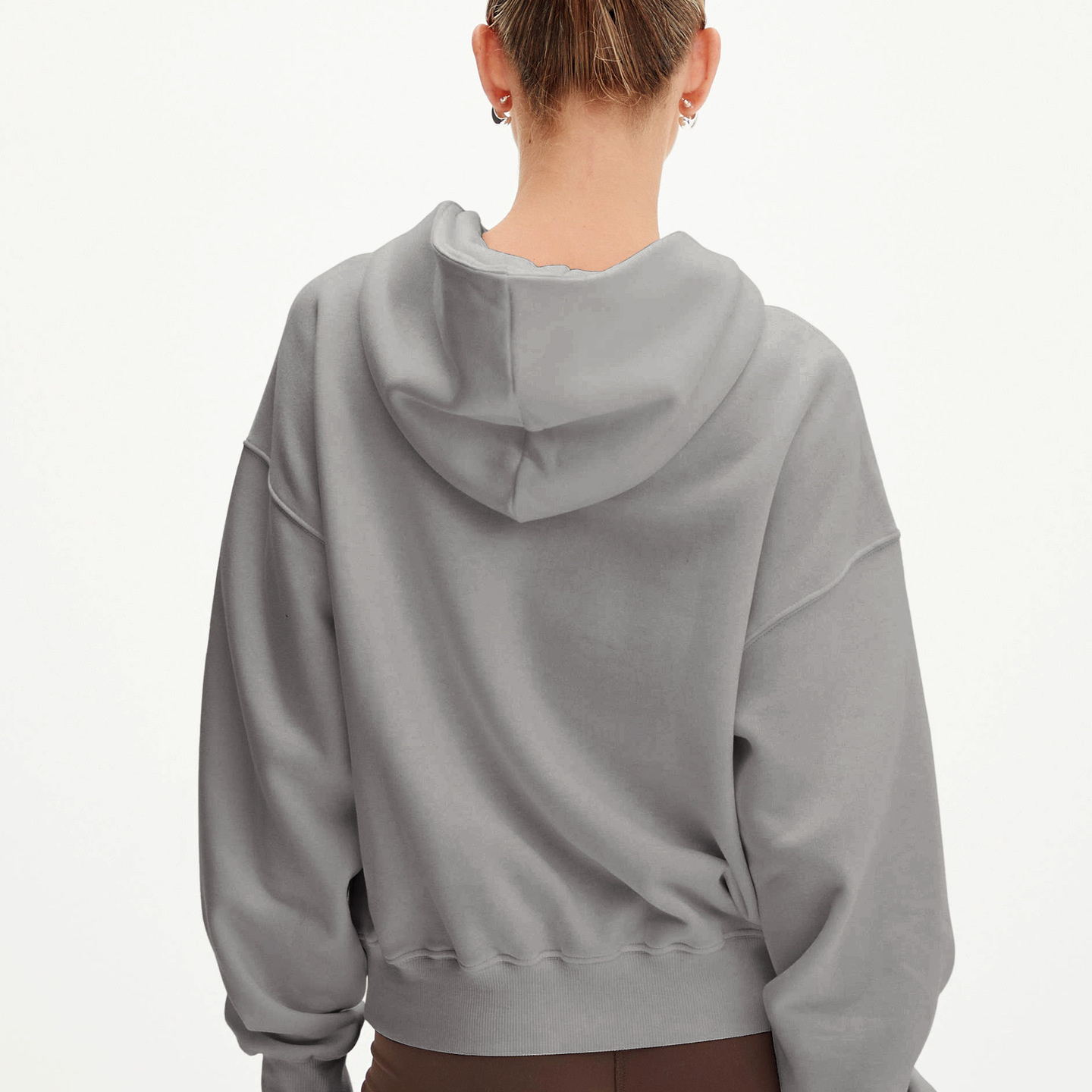 hot Free shipping designer hoodie for women Half zip hoodie fashionable simple loose fitting pullover hoodie long sleeved top