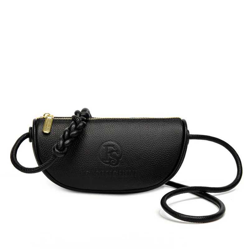 Brand Mini Bags Trend Designer Handbags WomenS Genuine Leather Casual Lady Shoulder Black Crossbody Bag for Girl