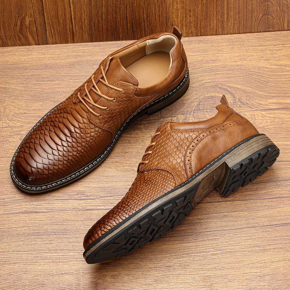 40~46 Leather Shoes Men Fashion Brand Comfortable 2024 Casual Shoes Men W250716