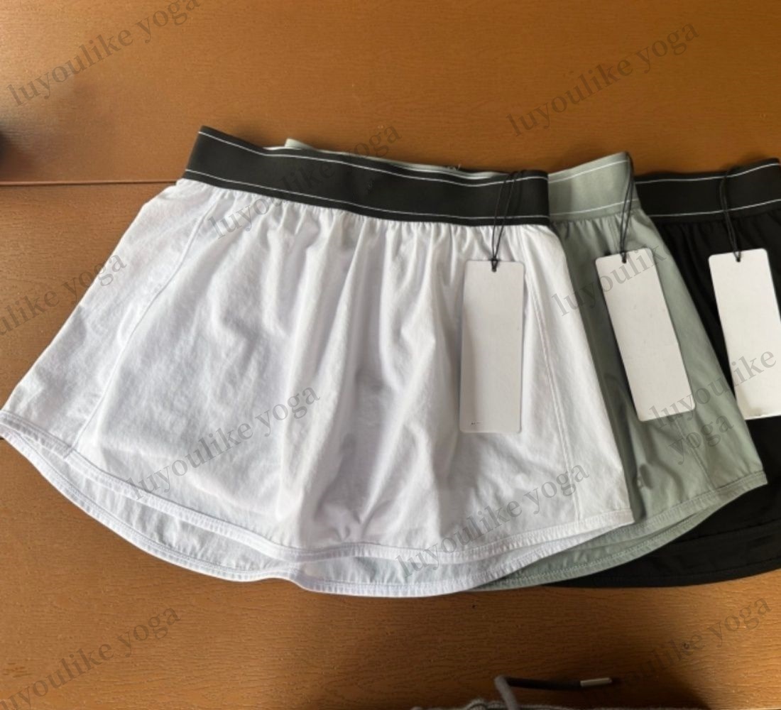 O785 Yoga Match Point Tennis Skirt Anti Glare Mini Varsity Skirt Quick Drying Breathable Sport Skirt Weekend Jogging Sweatpants Built Ins With Pocket skirt