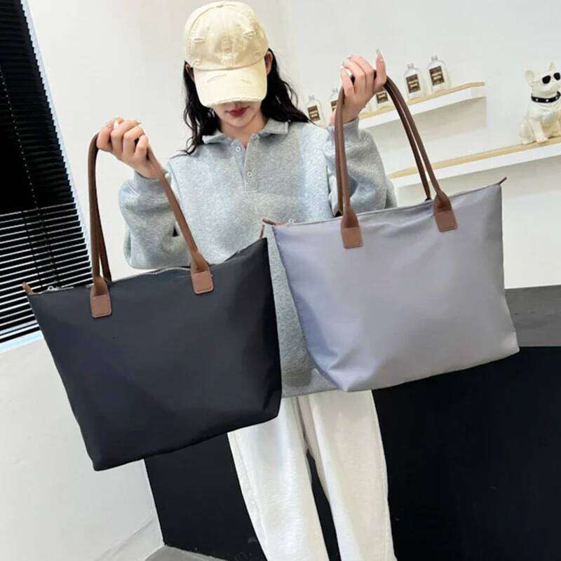 Large Capacity Canvas Tote Oxford Fashion Handbag New Women's Simple Shoulder Bag Female Waterproof Shopping Bags