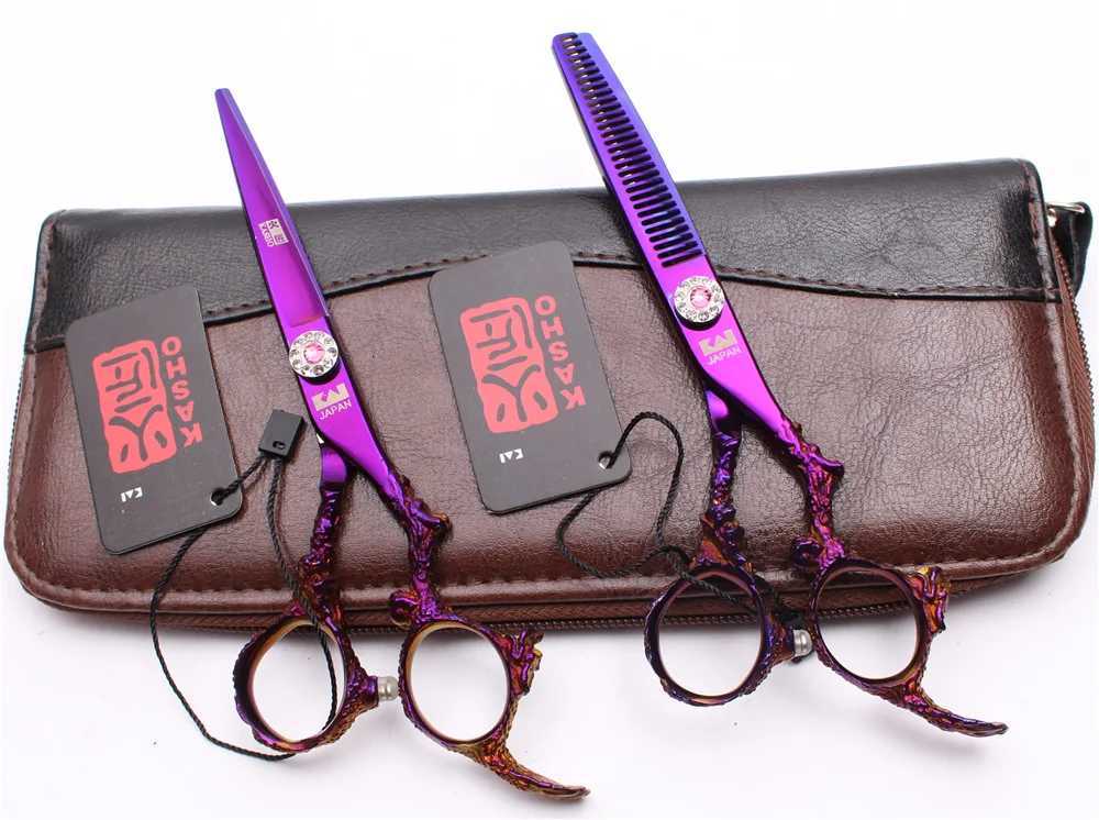 6 Inch Professional Hairdressing Scissors Barber Scissors Straight Thinning Hair Cutting Tool W250716