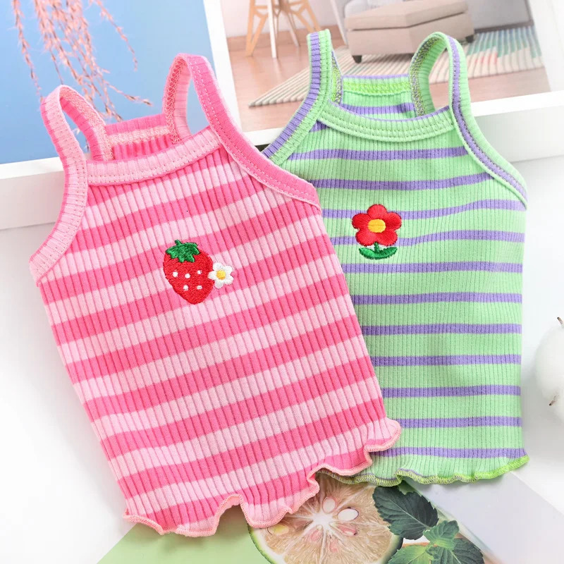 Summer Small Dog Dresses Princess Clothes for Puppy Vest Floral Costume Medium Pet Pomeranian Chihuahua Skirt 250711