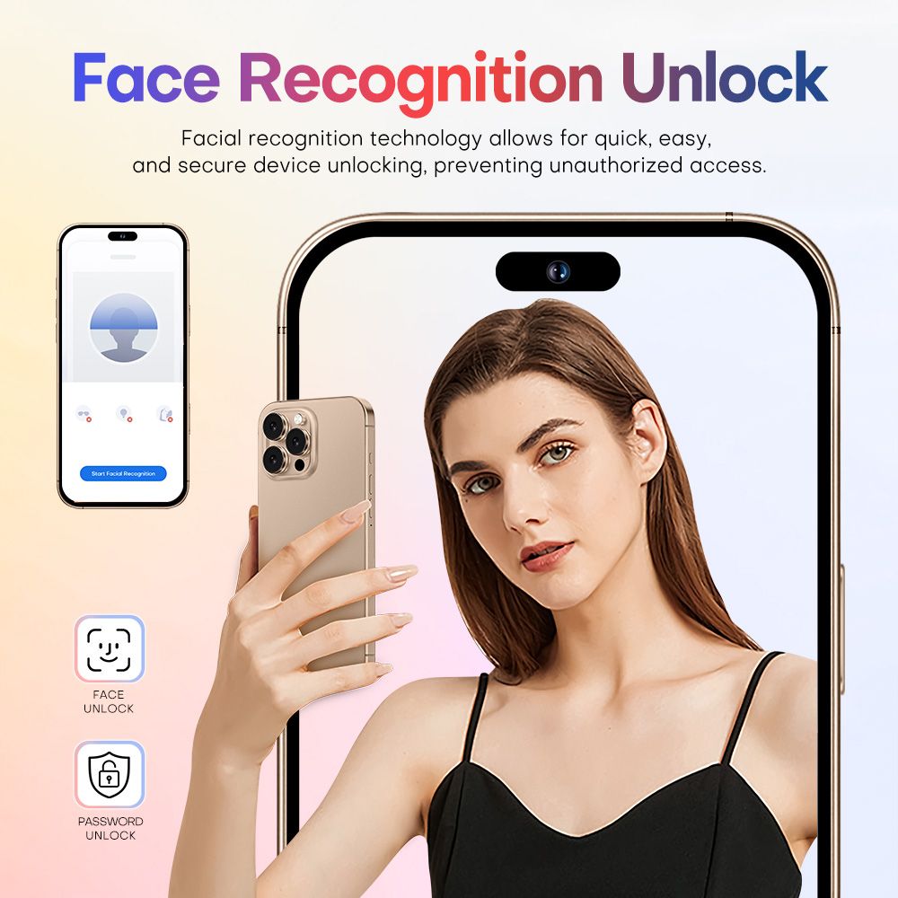 2025 NEW Cellphones i15 i16 Pro Max Mobile Phones 4G 5G 7.3HD Original Smartphone 8000mAh Android 14 Global Version Cell Phone Dual SIM Card