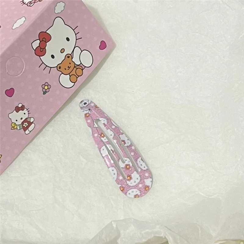 Sanrio 4Pcs Hello Kitty Pink Hairpin for Girls Lovely Hair Clips Toddler Hair Decoration Accessories w250716