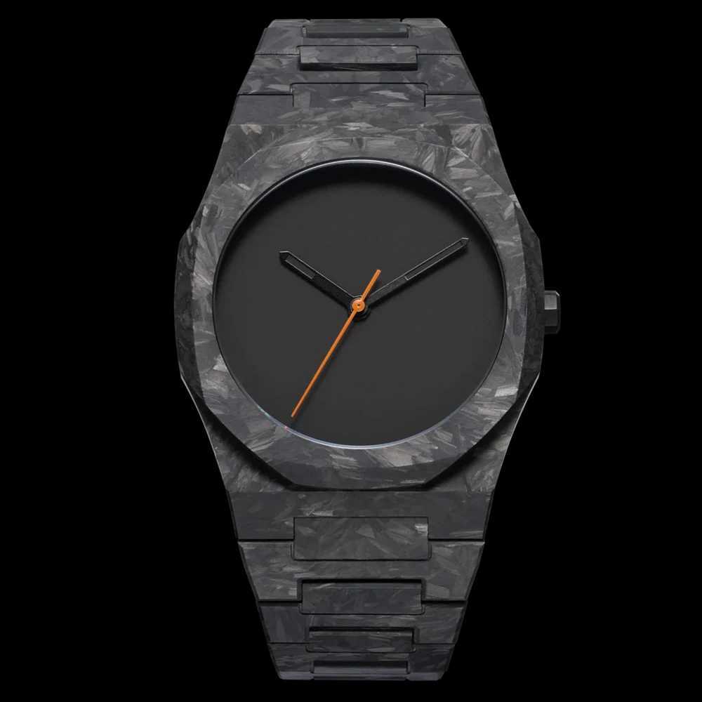Mens Classic Business Arabic Numerals Polycaonate Quartz Fashion Sports Slim Waterproof Clock Y250715
