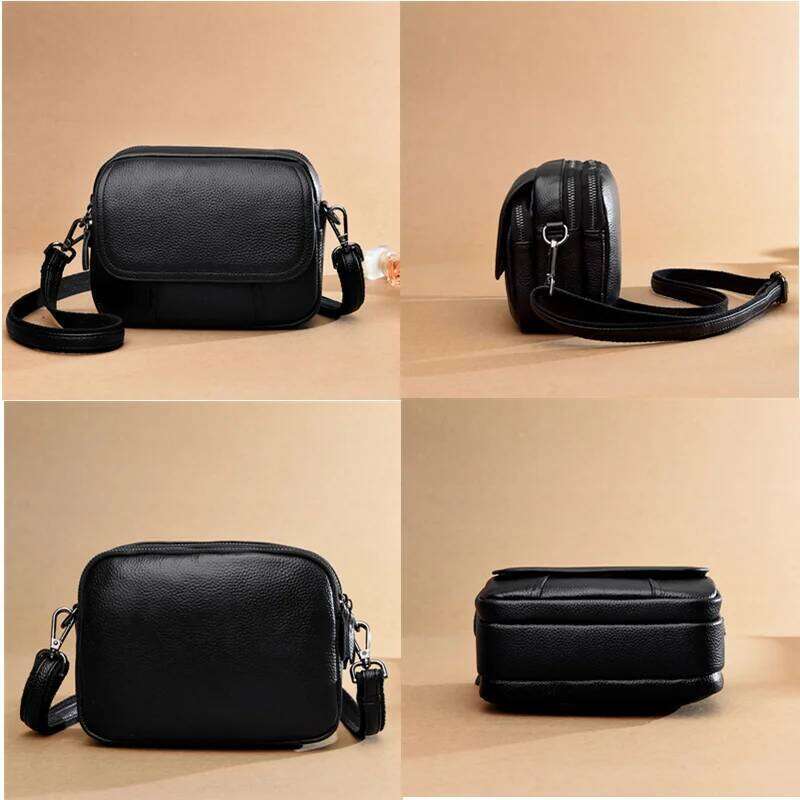 Genuine Leather Women's Casual Fashion Messenger Small Shoulder Bag Crossbody Bags For Real Cowhide Women Handbags