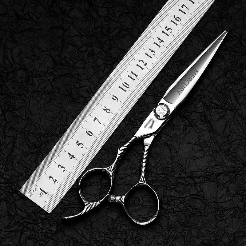 440C 6.0 Inch Professional Barber Cut Left Handle Scissors Hair Scissors Thinning Hairdressing Cutting Set Shears Scissors W250716