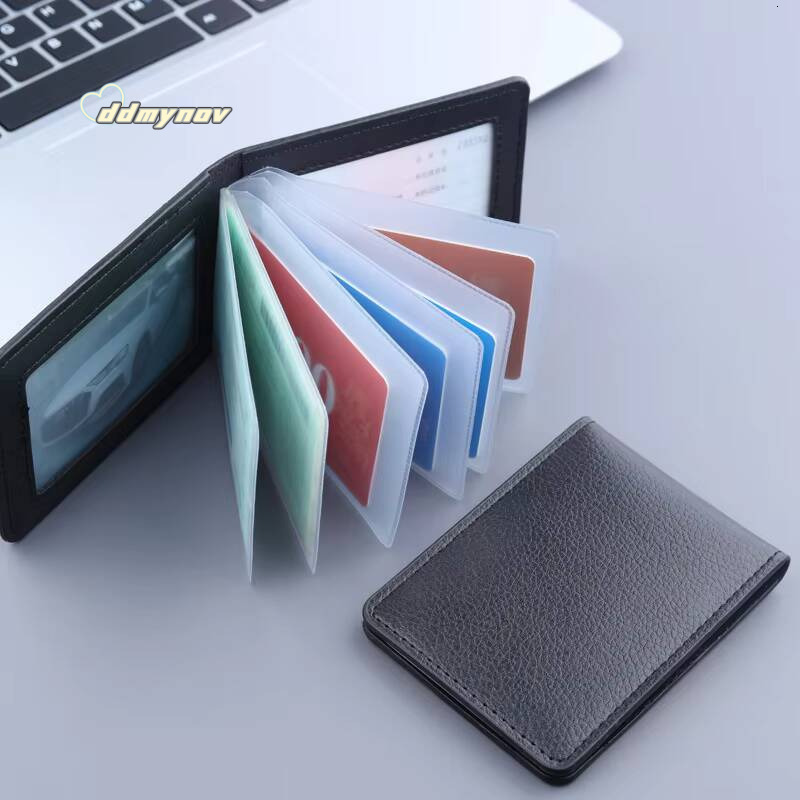 1/2/3/4card slots Pu Leather Driver License Holder On Cover For Car Driving Documents Business Id Pass Certificate Folder Wallet ddmynov