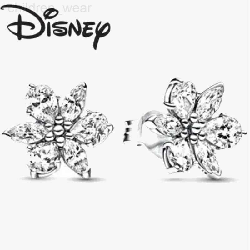 Disney 2024 New Fashion Blue Petal Earrings for Women Premium Fine Glamor Jewelry Gifts Premium Glamor Jewelry Wholesale W20250716