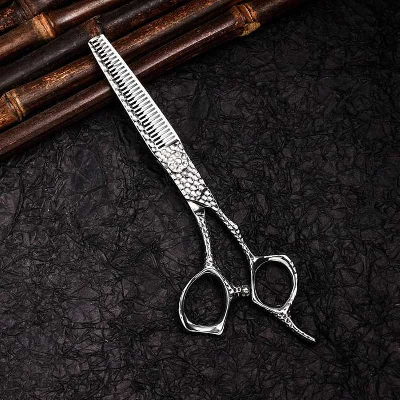 440C Rose Gold 6-Inch Professional Hairdressing Scissors Set Salon Stylists - Flat Cutting Thinning Texturing Hair Clippers W250716