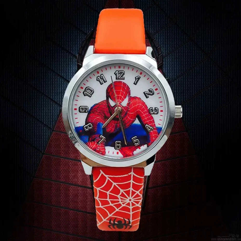 Disney Marvel Spider Man Cartoon Children Watches Quartz Wristwatch Boy Student Fashion Time Clock Waterproof For Boy Gift W20250716
