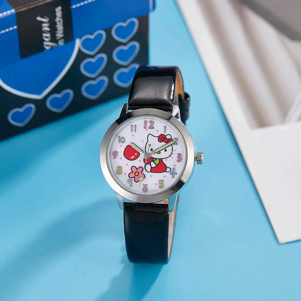 Sanrio Hello Kitty Children Watches Kawaii Quartz Casual Fashion Kid Wristwatch Women Girl Children Birthday Gifts w250716