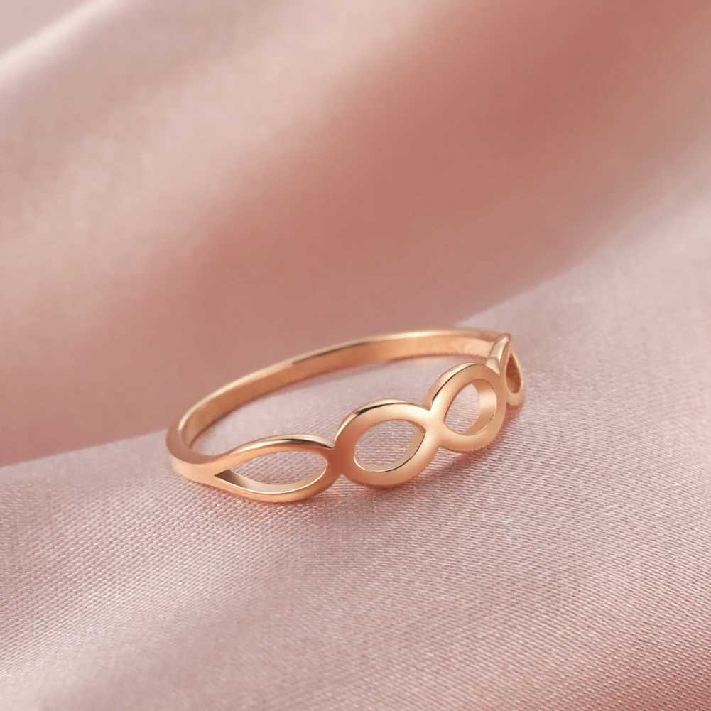 Skyrim Geometric Rings for Women Gold Color Stainless Steel Minimalist Rings 2025 Fashion Jewelry Wedding Anniversary Gifts S250716