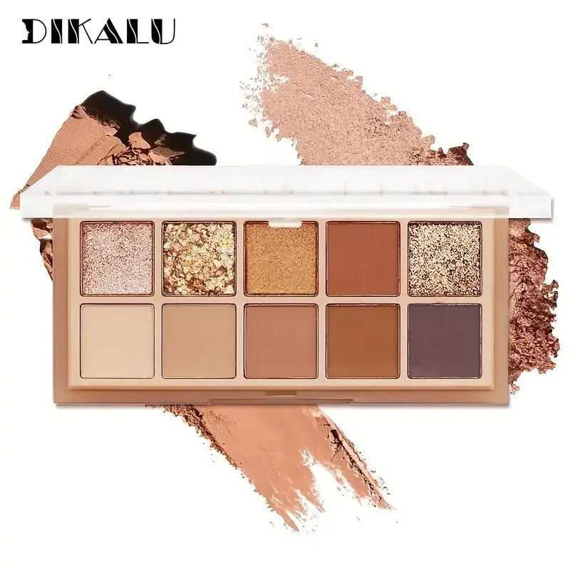 DIKALU Ten Color Makeup Comprehensive Plate Eyeshadow Plate Blush Contouring Highlights Earth Color Matte Ins 250712