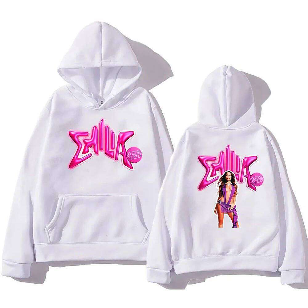 Designer Leisure High Quality Emilia Mernes Hoodie Fashion Album MP3 Women/men Haruku Aesthetic Hoodies Unisex Autumn Winter Pullover Sweatshirt Vinta
