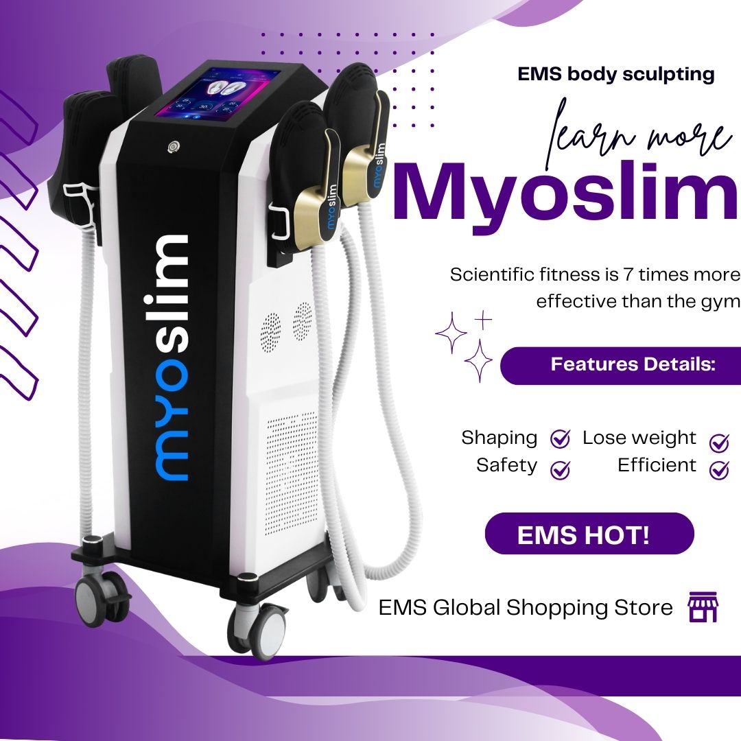 Non-Invasive Myoslim Body Sculpting EMS RF Machine For Improve Body Shape Beauty Salon Equipment For Fat Reduction And Muscle Toning
