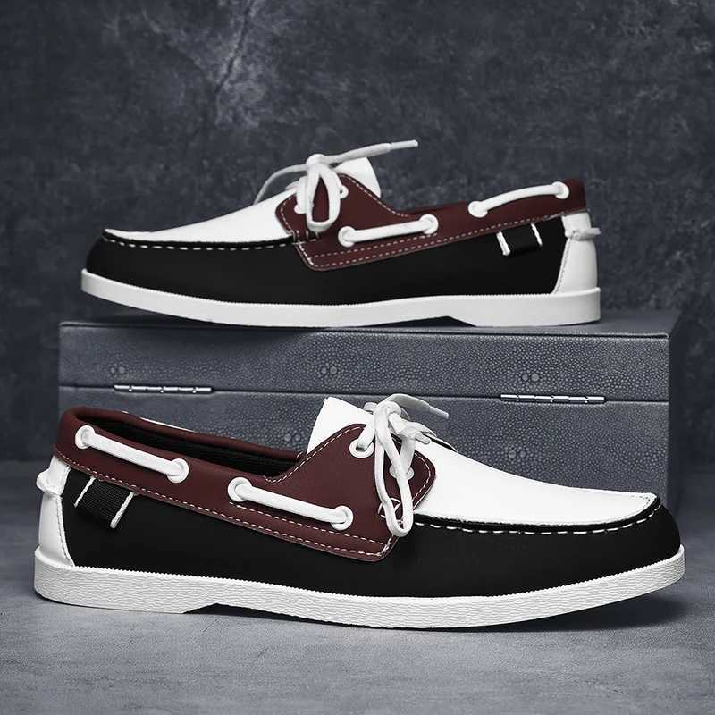 HKDQ Retro Mens Loafers Business Casual Leather Shoes For Men Large Size 40-48 Original Fashion Driving Footwear Men Boat Shoes W250716