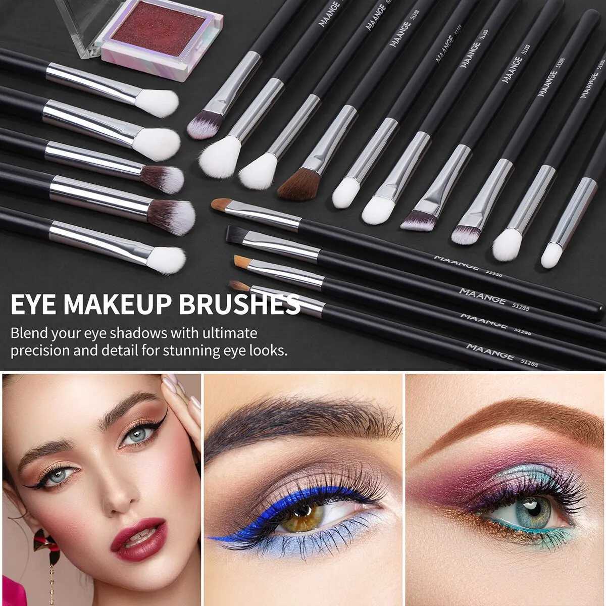 30PCS Professional Makeup Brushes Set Cosmetic Beauty Tools Foundation Eyeshadow Concealer Blending Brushes Fluffy Bristle Powder XJ2500716