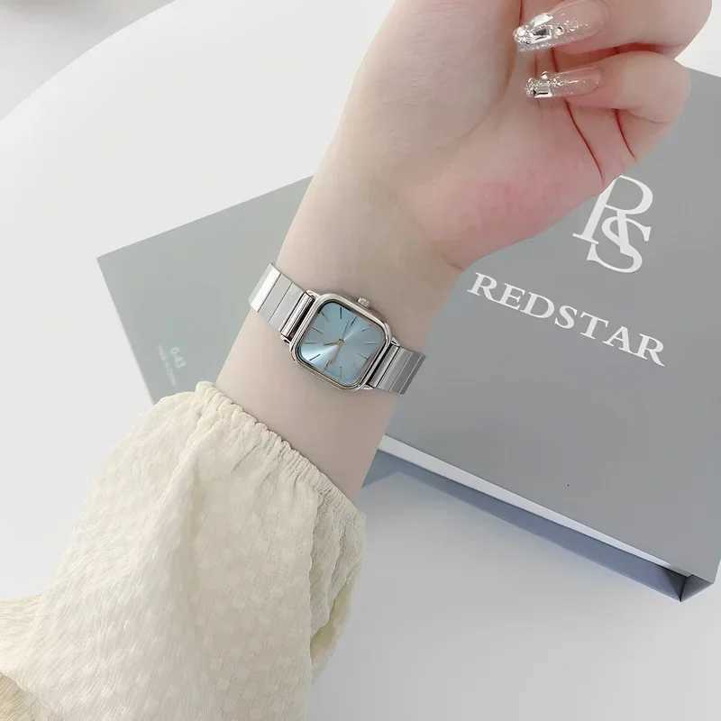 Fashion Simple Wen Versatile Ins Fem Student boo Knot Steel Band Quartz Luxury Gift Clock Wristwatches Y250715