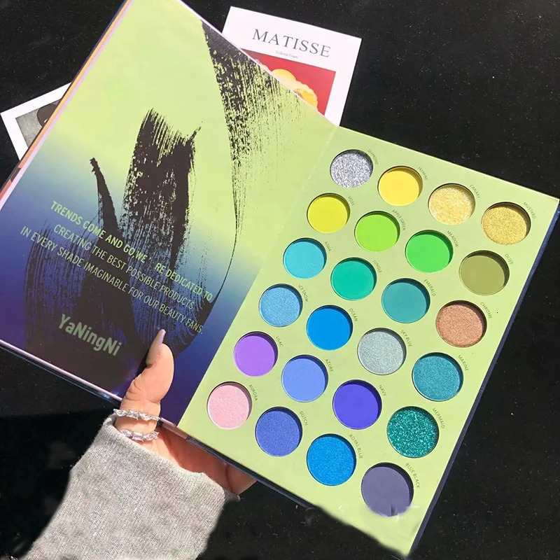 72/60 Colors Eyeshadow Palette Matte Glitter Pearlescent Powder Delicate Easy To Clear Shimmer Eye Shadow Corlorful Makeup Tool 250712