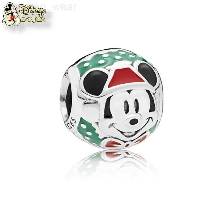 Disney 2025 MINISO Hot Sale DIY Making Disney Mickey Mouse Minnie Mouse Charm Bead Fits Original Europeans Silver 925 Bracelet Jewelry W20250716