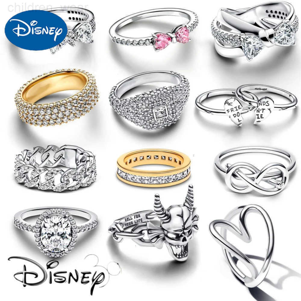 Disney 2025 New Disney Star Villain Evil Love Eternal Ring Suitable for Womens Birthday and Wedding Gifts Valentines Day Anniversary W20250716