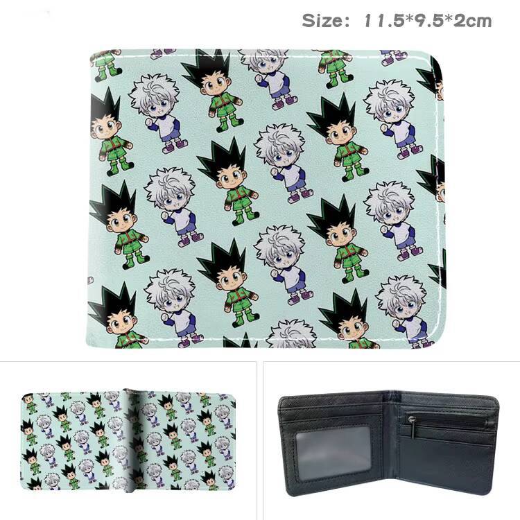 Anime X Hunter GONFREECSS Kurapika Short Bilfold Purse Clip Wallet for Boys Girls Trendy Gift ddmynov