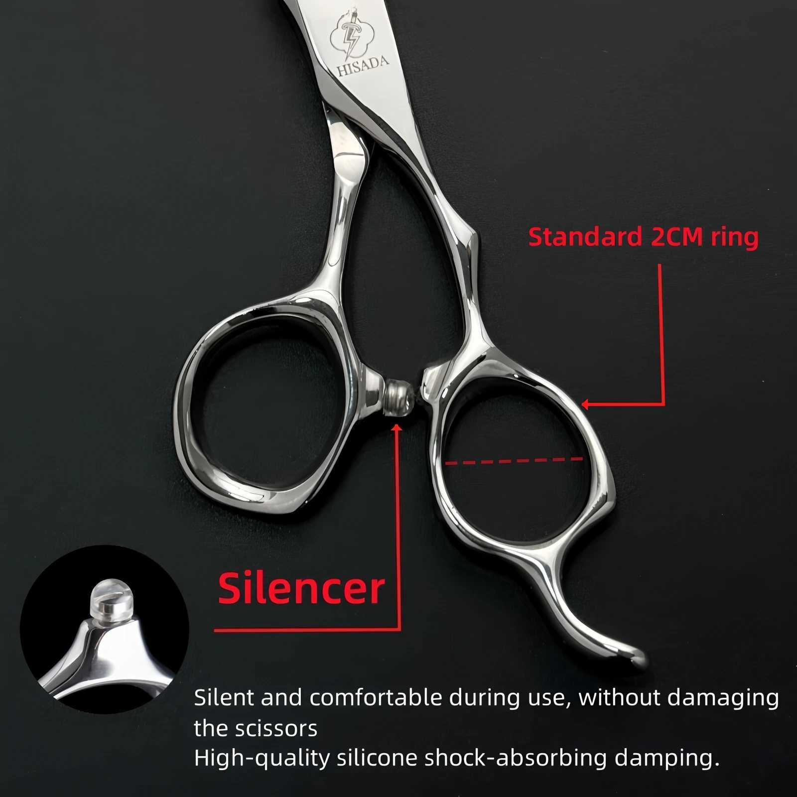 6.0/6.5/7.0-Inch VG10 Material High End Salon Hair Cutting Scissors HISADA Barber Scissors Professional Hairdressing Scissors W250716