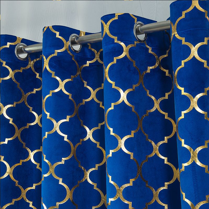 YL-36588 finished curtain flannel gilding curtain Nordic style curtain curtain wholesale