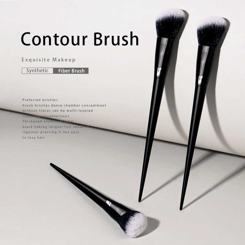 Kat Von D- Makeup Brush 02 Contour Brush Soft Fiber Hair Elegant Black Handle Brand Makeup Brushes for Women XJ2500716