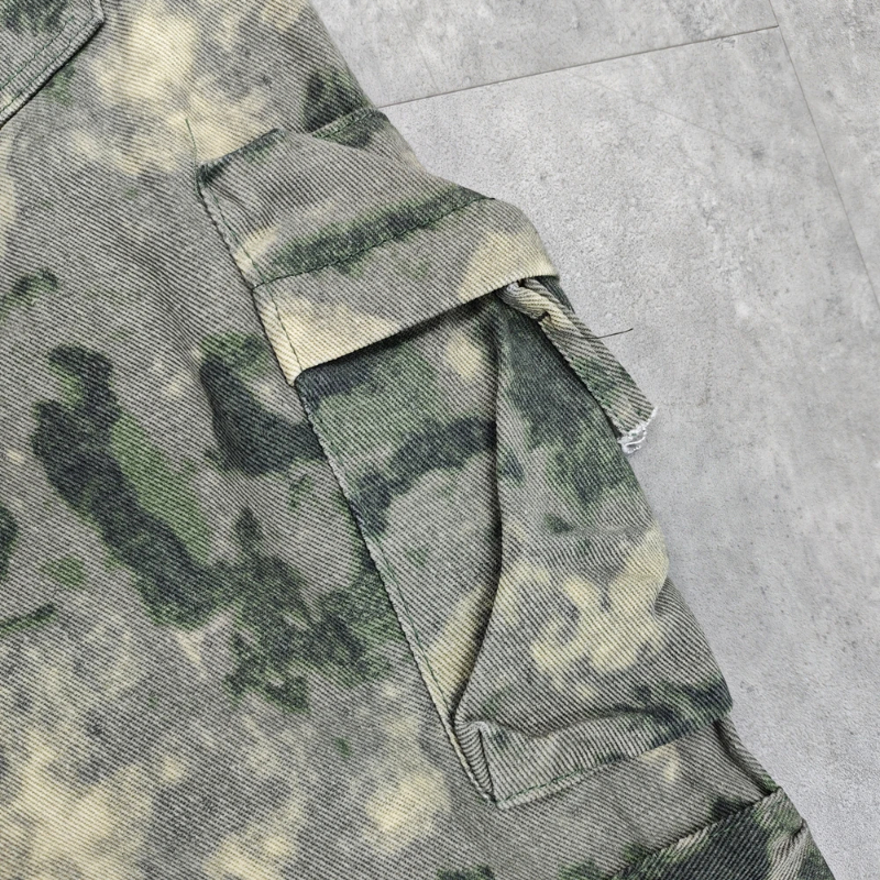 Fashion Cleanfit Style Camouflage Loose Oversize Vintage Streetwear Trousers High Street Casual Cotton Cargo Pants For Men Z260315