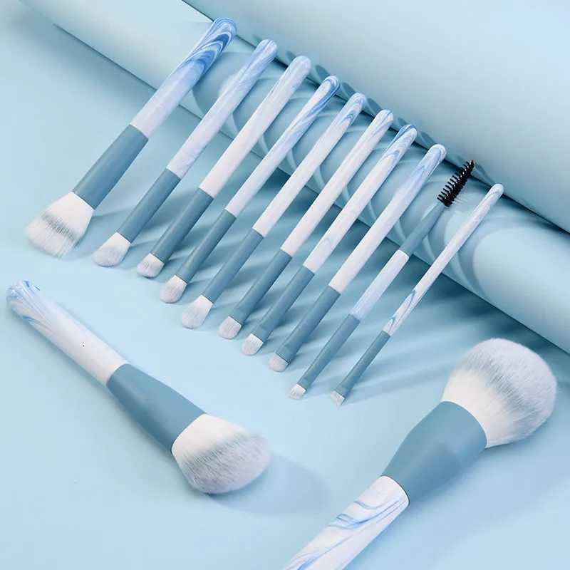 12pcs Fancy Clear Sky Makeup Brush Set Super Soft Hair Blush Brush Loose Brush Dot Brush Blade Brush Makeup Brush XJ2500716