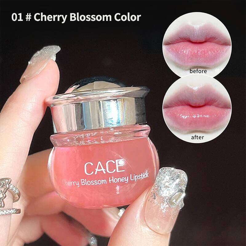 CACE Cherry Blossom Honey Lip Balm Deeply Hydrating and Plumping, Water-Rich Glossy Finish, Non-Sticky, X250716