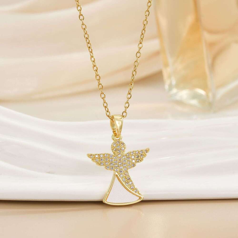 Korean Style Niche Design High-End Titanium Steel Necklace For Women Versatile Non-Fading Luxurious Temperament Clavicle Chain Jewelry 4D6