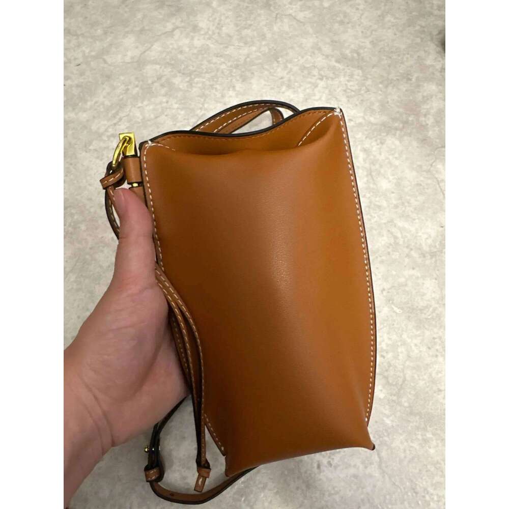 New Mini 100% Cow Genuine Leather Single Shoulder Crossbody Phone Women's Bag