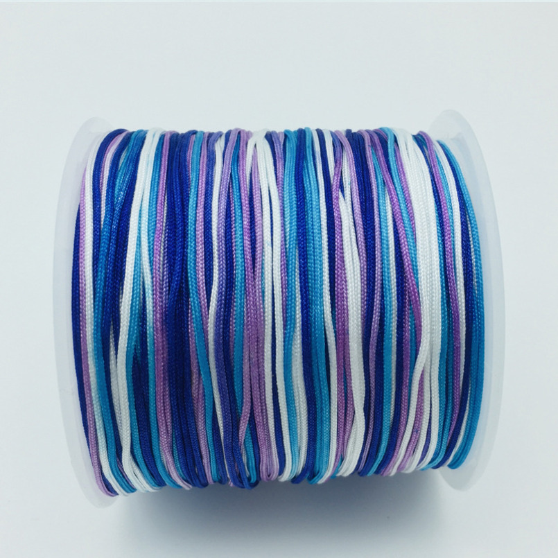 72 No. Gradient Dyed Jade Thread 0.8mm Multicolor Dragon Boat Festival Red Pendant Taiwan DIY Weaving Rope Chinese Knot