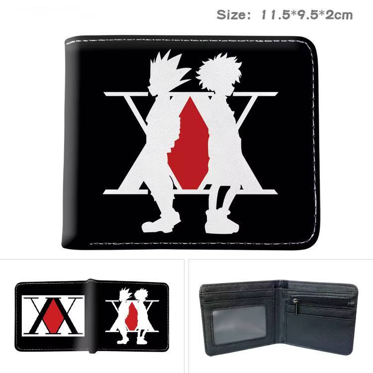Anime X Hunter GONFREECSS Kurapika Short Bilfold Purse Clip Wallet for Boys Girls Trendy Gift ddmynov