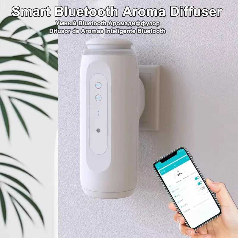 Smart Aroma Diffuser Bluetooth Auto Light Sensor Auto Timer LED Screen Visual Odor Eliminator Long Lasting Scent Night Light G250715