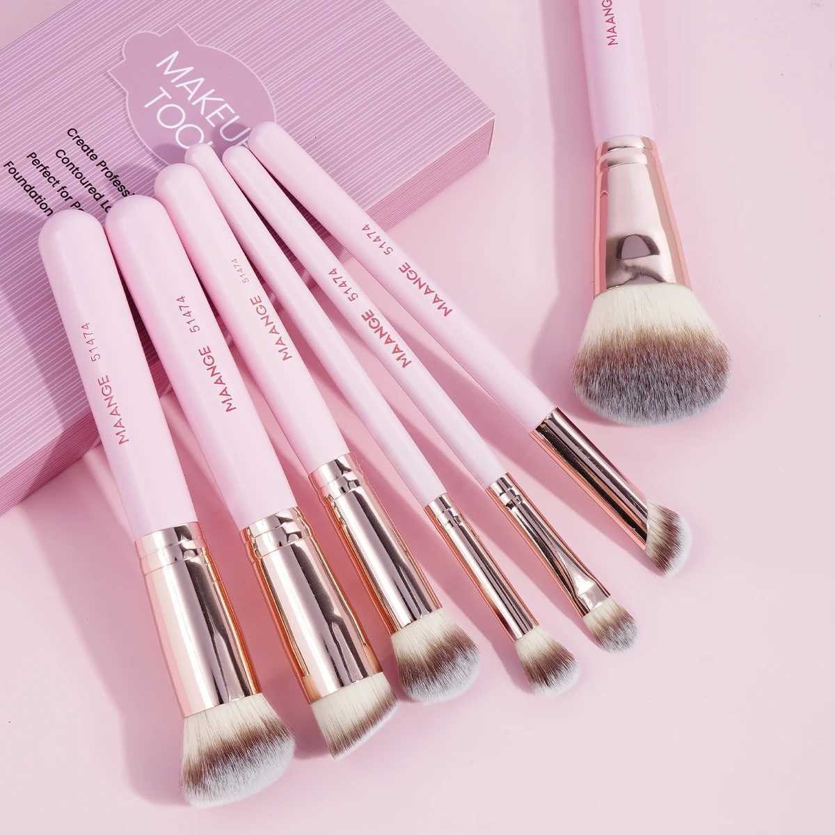 7PCS Makeup Brush Set Foundation Concealer Eyeshadow Makeup Brush for Liquid Cream Soft Fluffy Cosmetic Makeup Tools XJ2500716