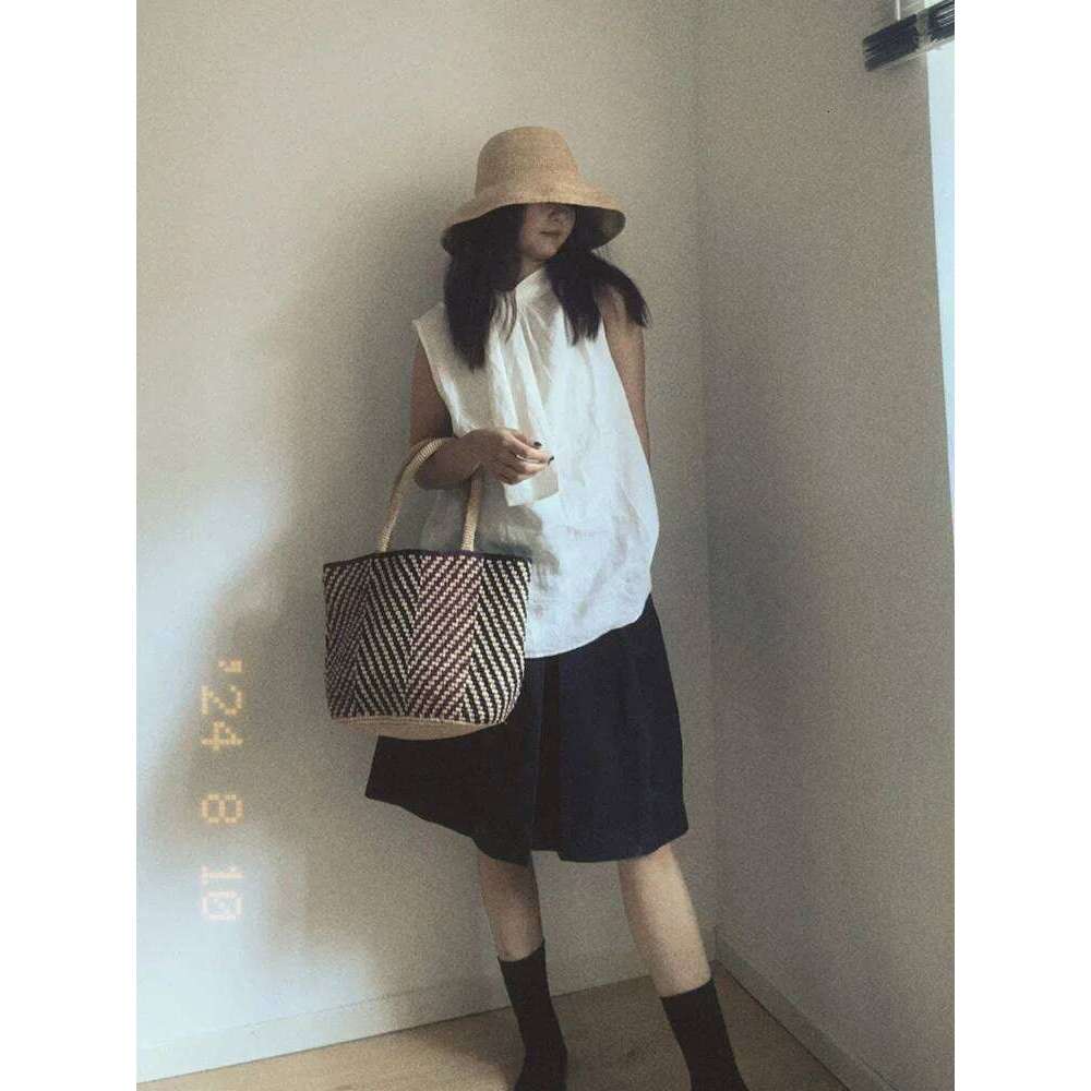 NEW 2025 Classic Lafite Straw Women's Tote Hand Woven Lazy Single Shoulder Underarm Bag