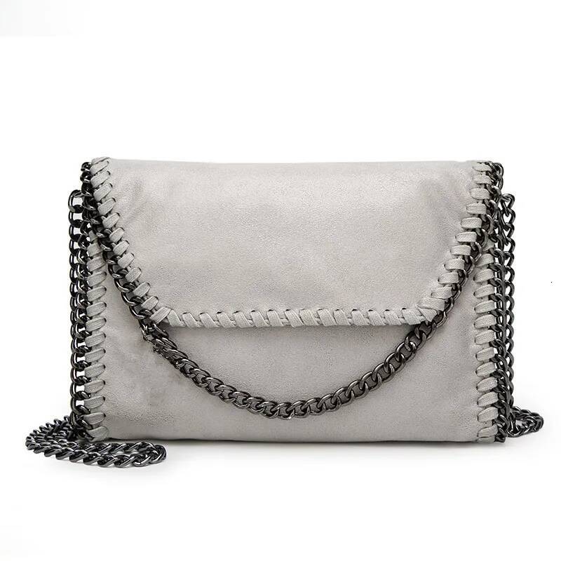 Fashion Chain For Women Shoulder Crossbody Casual Simple Ladies Solid Color Wild Handbag Clutch Messenger Bag