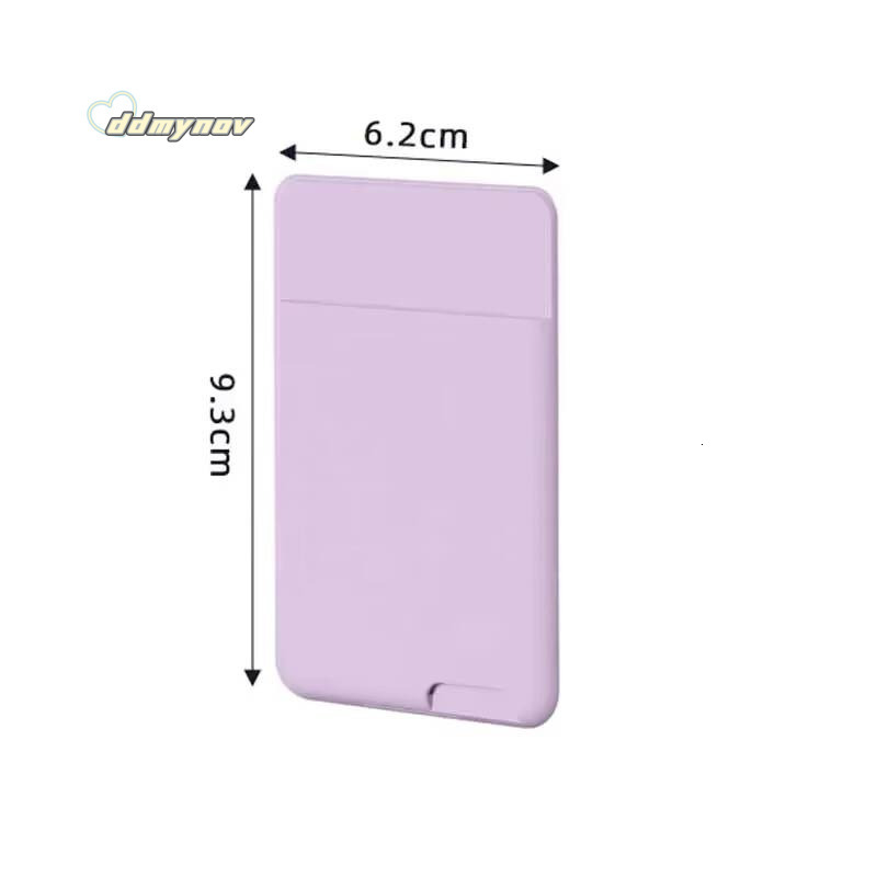 Phone Wallet Case Self-Adhesive Silicone Pocket Stick ID Bank Credit Storage Card Holder Bag Accessory Purse ddmynov