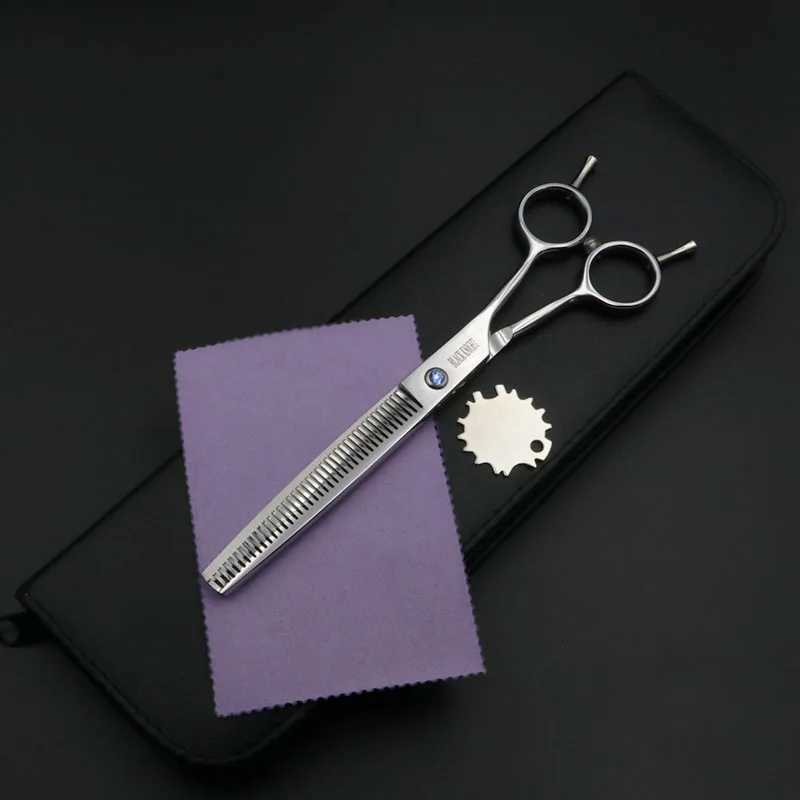 Black Knight 7 inch Professional Pet Hair Scissors Hairdressing Barber Dog Grooming Thinning Shears W250716